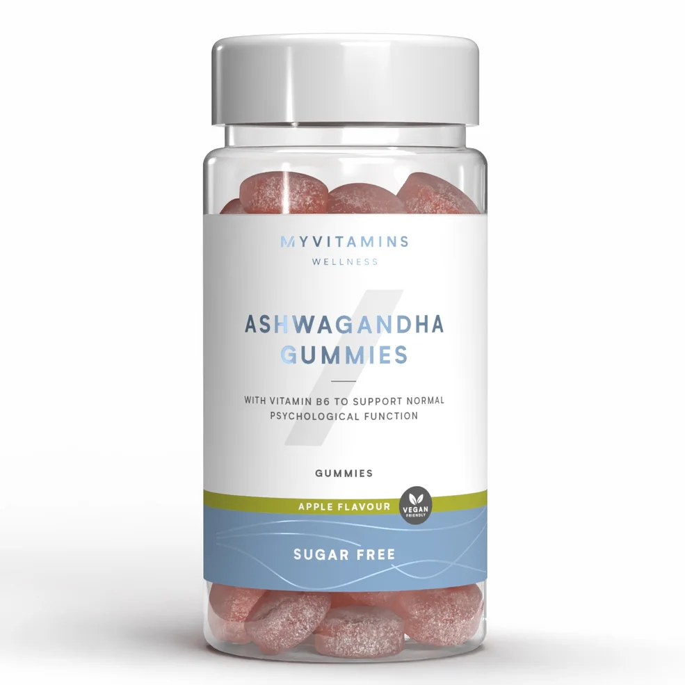 Myvitamins Sugar Free Ashwagandha, Apple, 60 Gummies Afbeelding 1