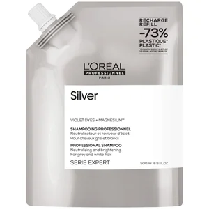 L'Oréal Professionnel Silver Shampoo Refill Pack 500ml for Grey and Silver Coloured Hair - undefined undefined