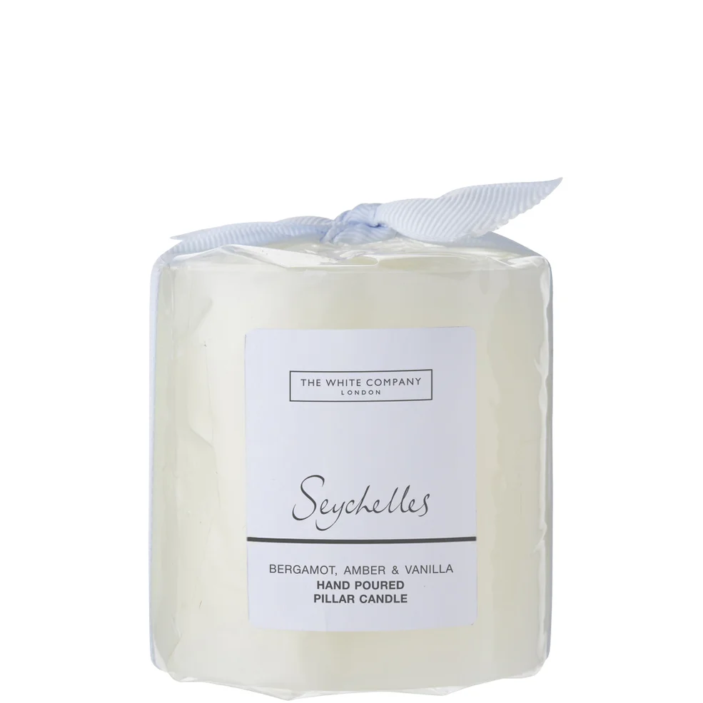 The White Company Seychelles Mini Pillar Candle 245g Afbeelding 1