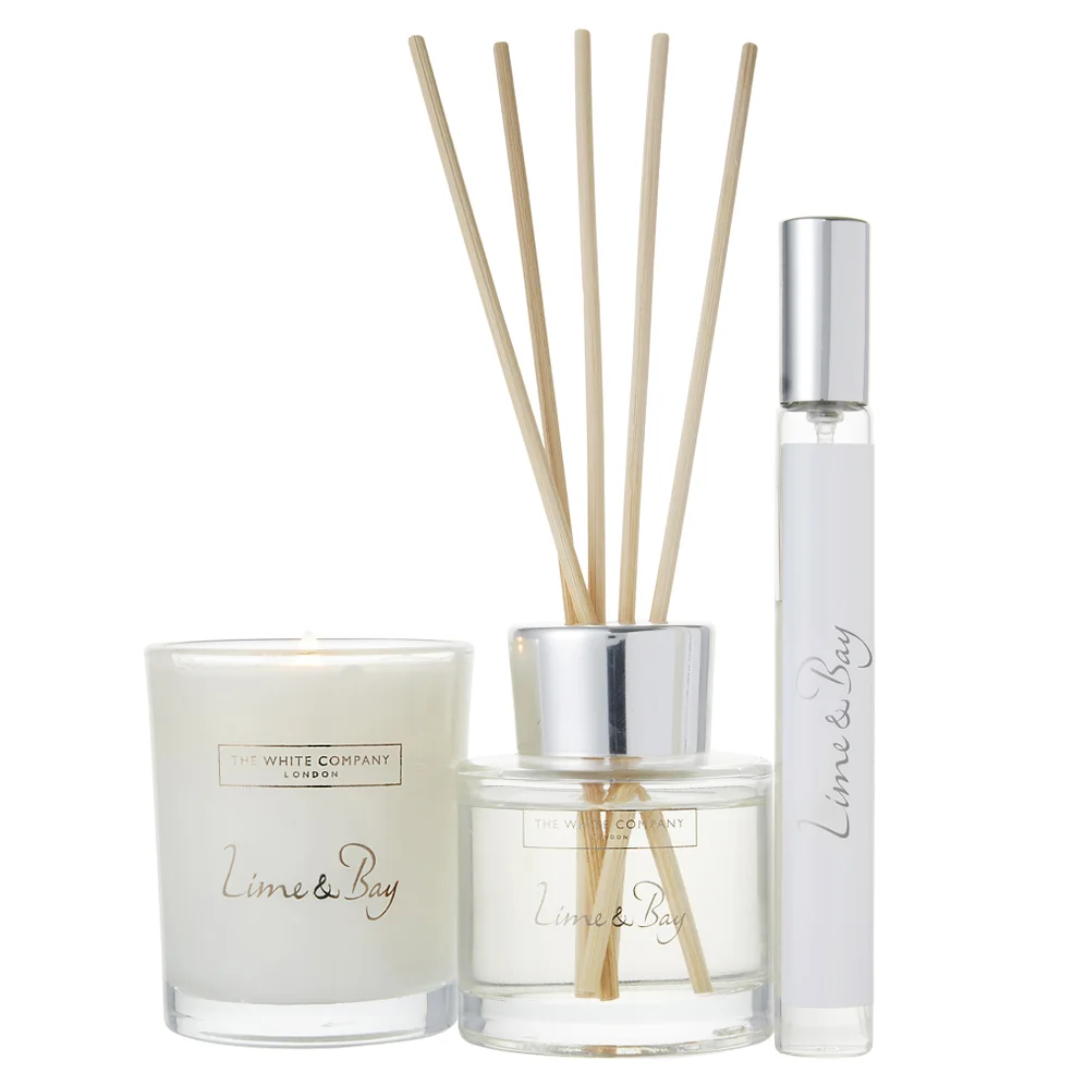 The White Company Lime & Bay Mini Home Scenting Set Afbeelding 1