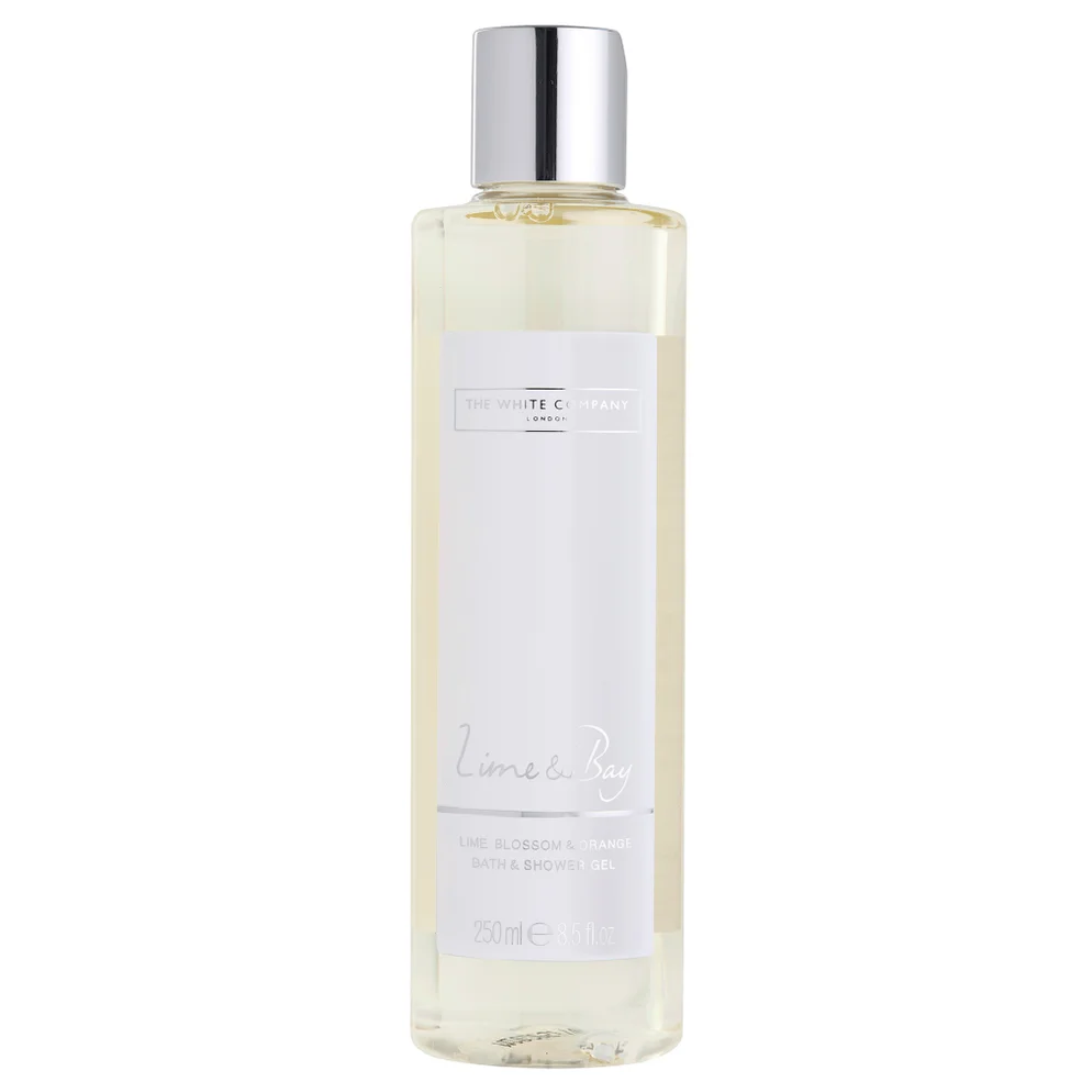 The White Company Lime & Bay Bath & Shower Gel 250ml Afbeelding 1