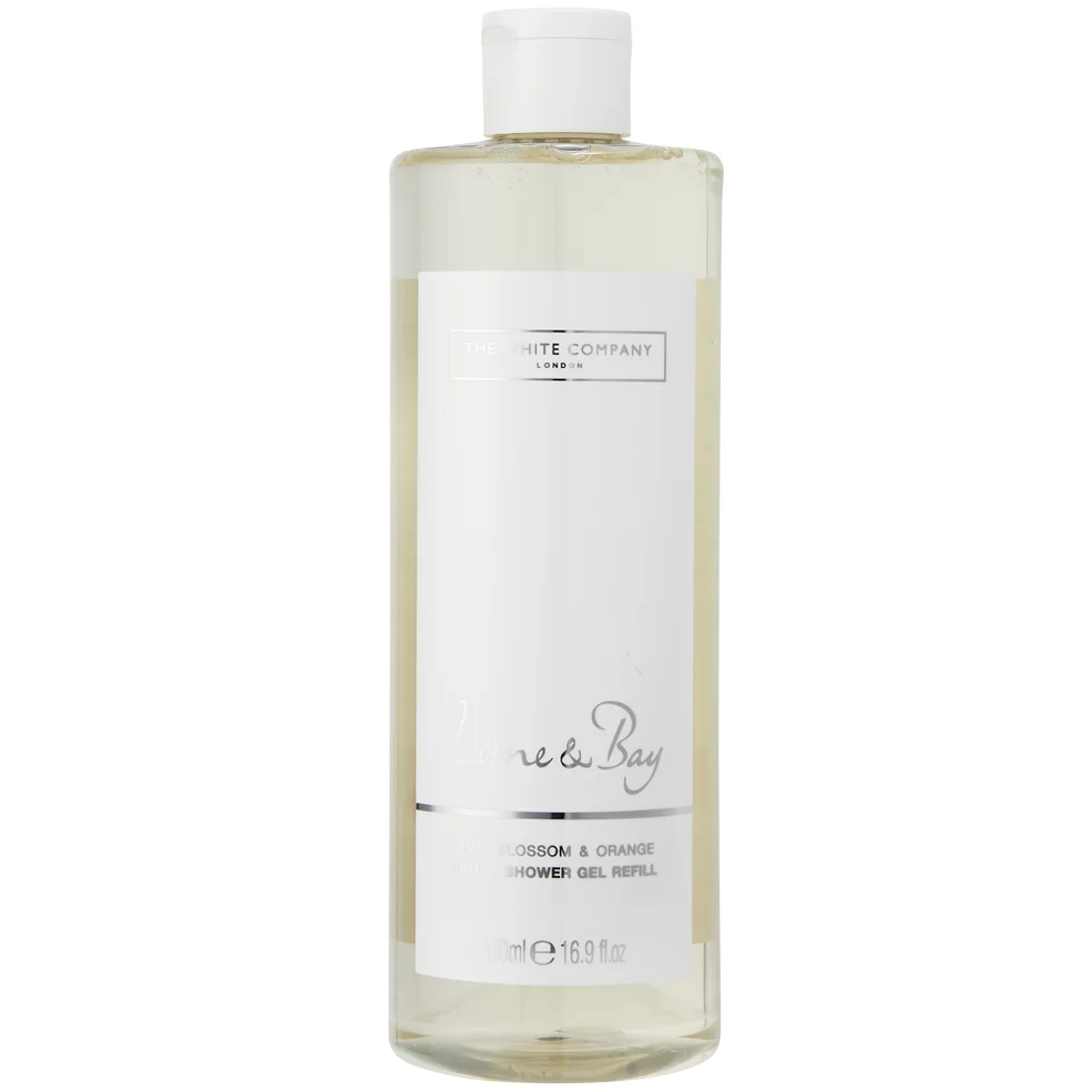The White Company Lime & Bay Bath & Shower Gel Refill 500ml Afbeelding 1