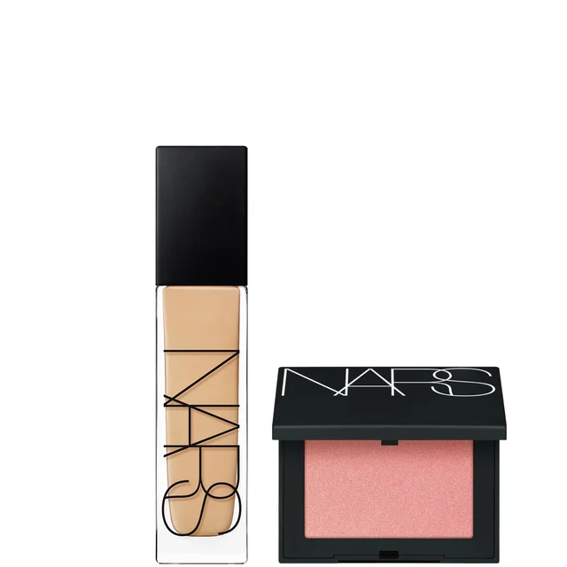 NARS Natural Longwear Foundation 30ml and NARS Blush Orgasm 4.8g Bundle (Various Shades)