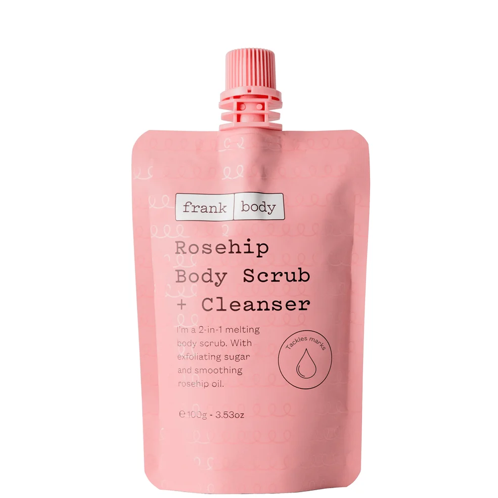 Frank Body Rosehip Body Scrub and Cleanser 100g Afbeelding 1