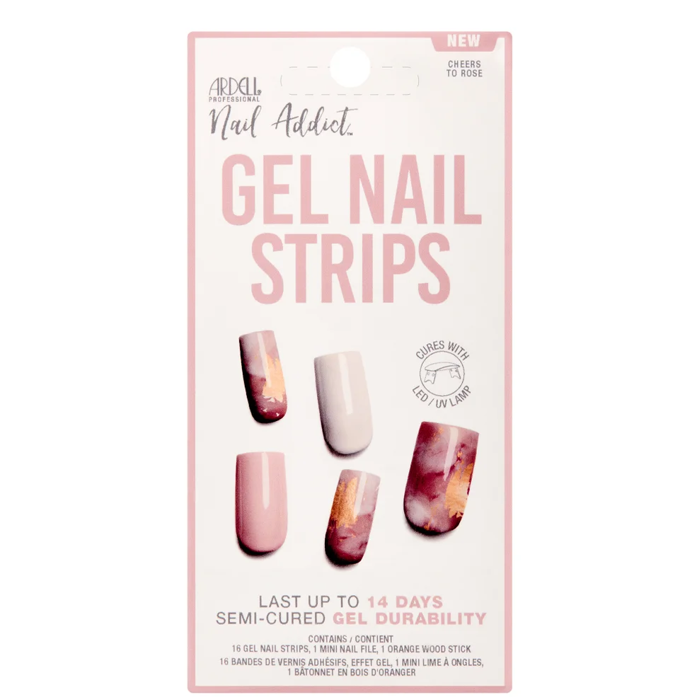 Ardell LED Gel Nail Art Strips  - Cheers to Rose Afbeelding 1