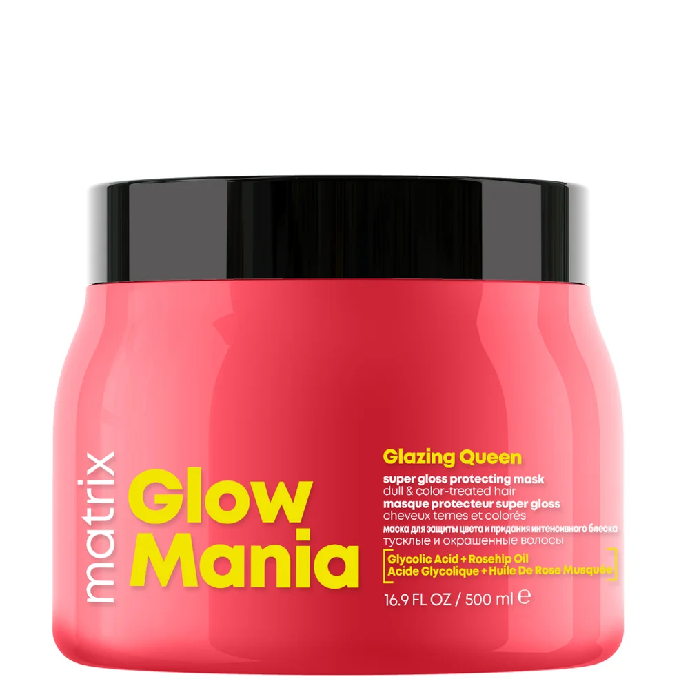 Matrix Glow Mania Glazing Queen: Super Gloss Protecting Mask 500ml Afbeelding 1