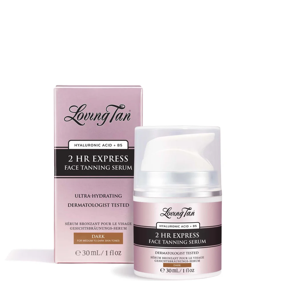 Loving Tan 2 Hour Express Face Tanning Serum Dark 30ml Afbeelding 1