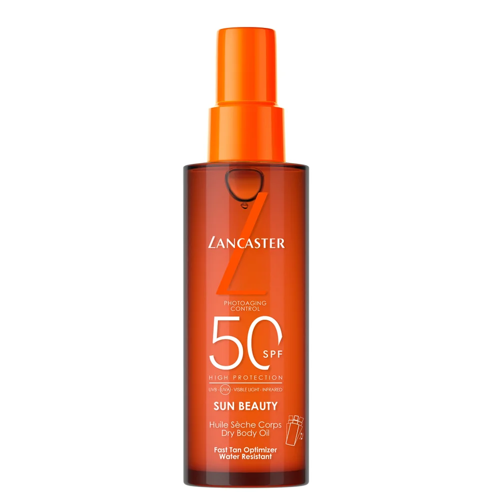 Lancaster Sun Beauty Satin Dry Oil Fast Tan Optimizer for Body SPF50 150ml Afbeelding 1