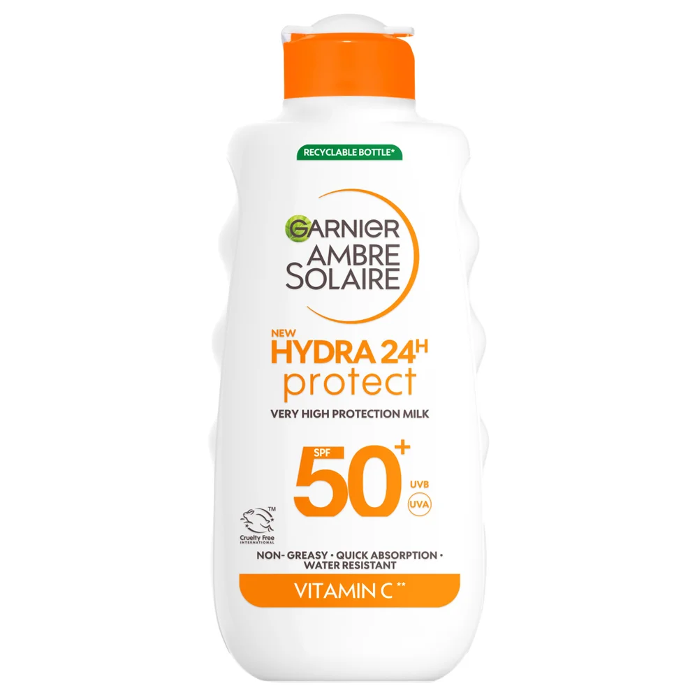 Garnier Ambre Solaire SPF 50+ Hydra 24 Hour Hydrating Sun Cream Lotion With Vitamin C,175ml Afbeelding 1