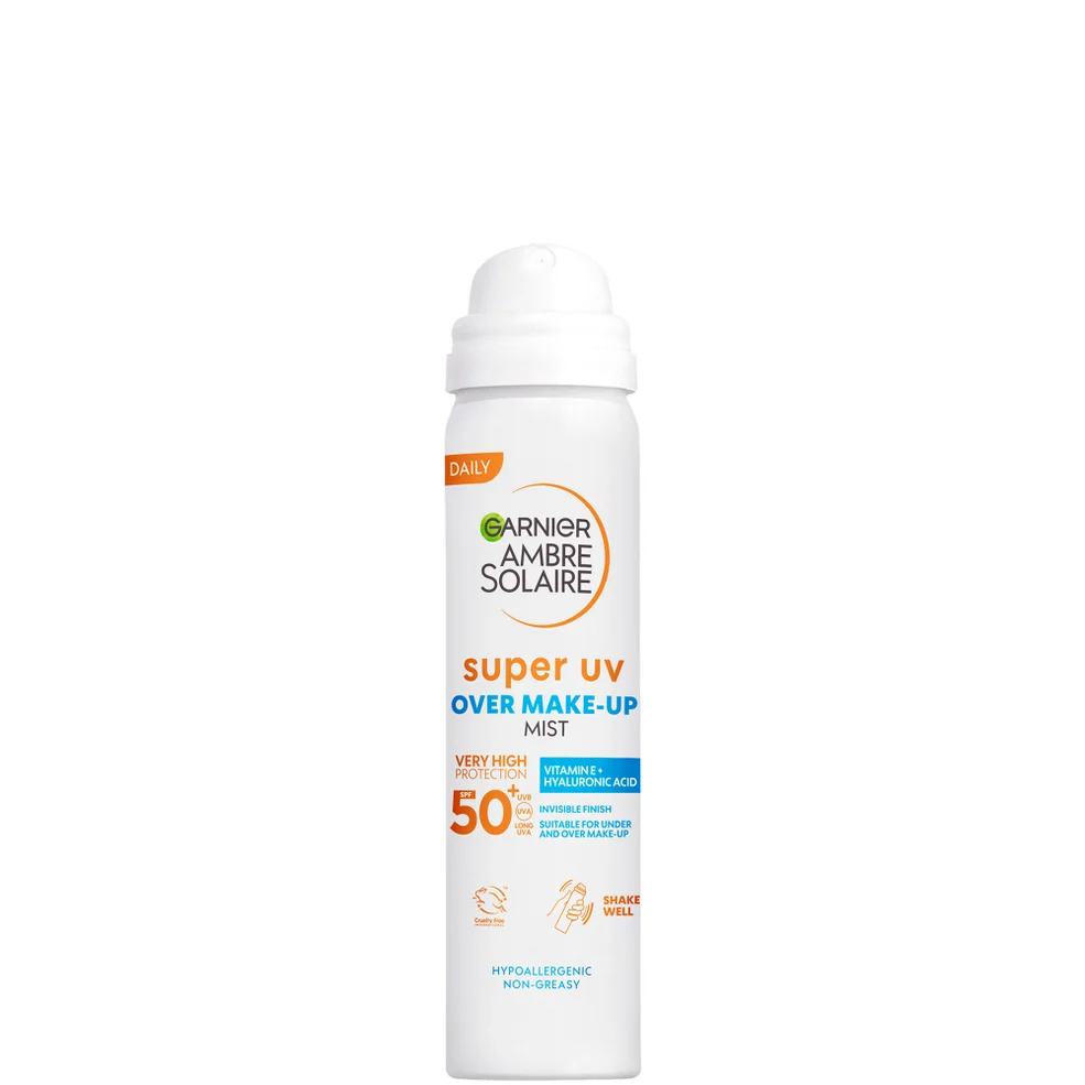 Garnier Ambre Solaire Over Makeup Super UV Protection Mist SPF50+ With Hyaluronic Acid And Vitamin E, 75ml Afbeelding 1