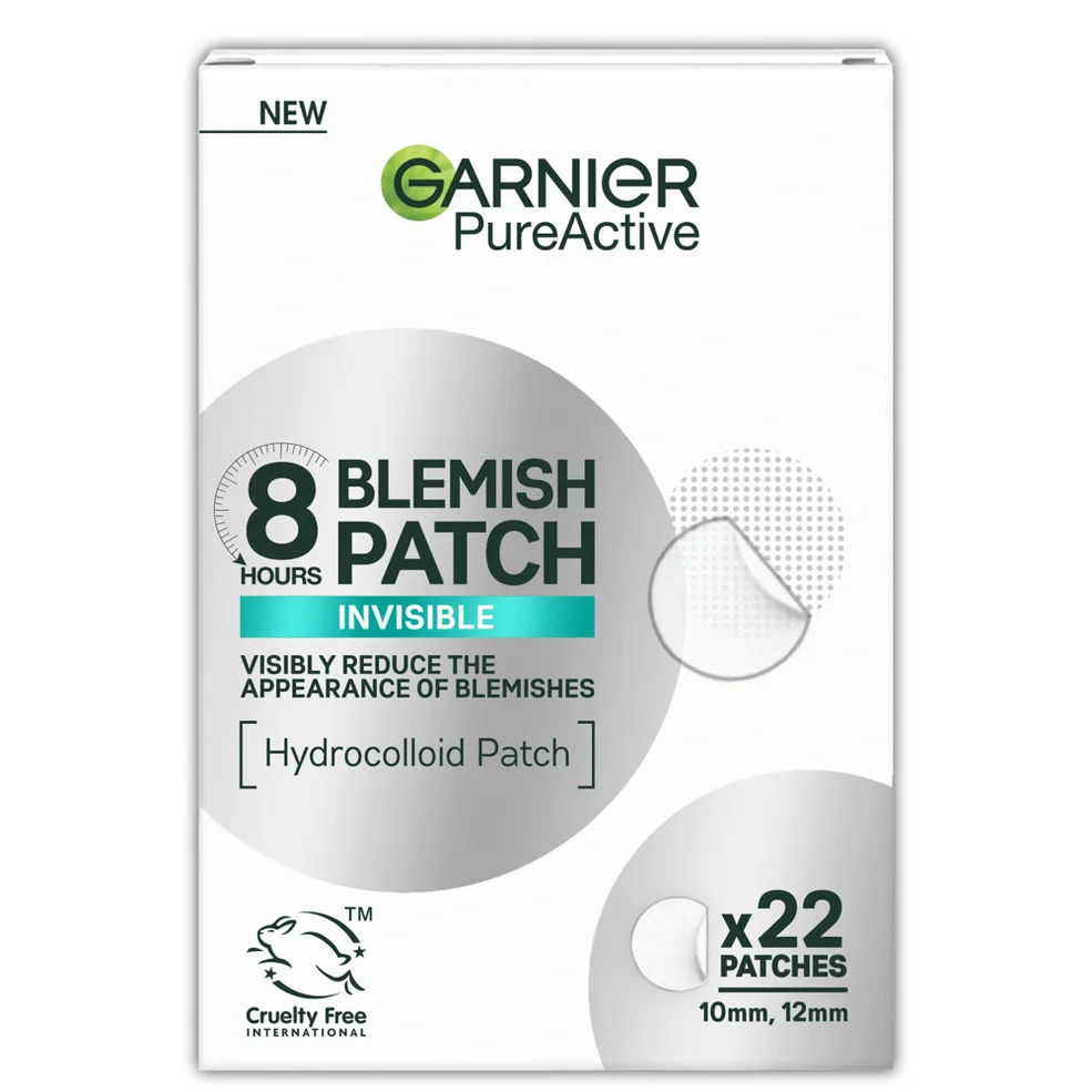Garnier Pure Active 8hr Invisible Hydrocolloid Blemish Patch Cruelty Free & Vegan - 22 patches Afbeelding 1