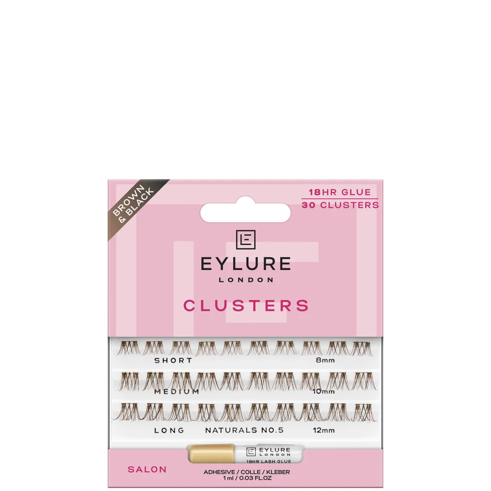 Eylure Brown/Blk Cluster- Brown/Black Naturals No.5 Afbeelding 1