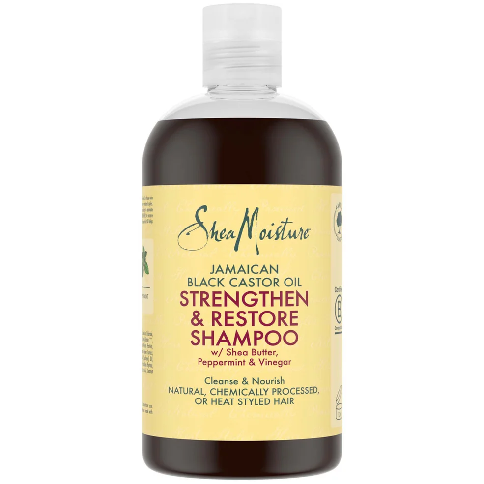 SheaMoisture Jamaican Black Castor Oil Strengthen, Grow & Restore Shampoo 384ml Afbeelding 1