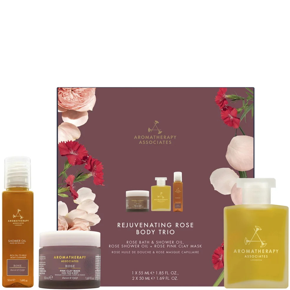 Aromatherapy Associates Rejuvenating Rose Body Trio Gift Set Afbeelding 1