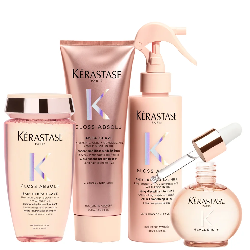 Kérastase Gloss Absolu Shampoo, Conditoner, Milk and Oil Bundle Afbeelding 1