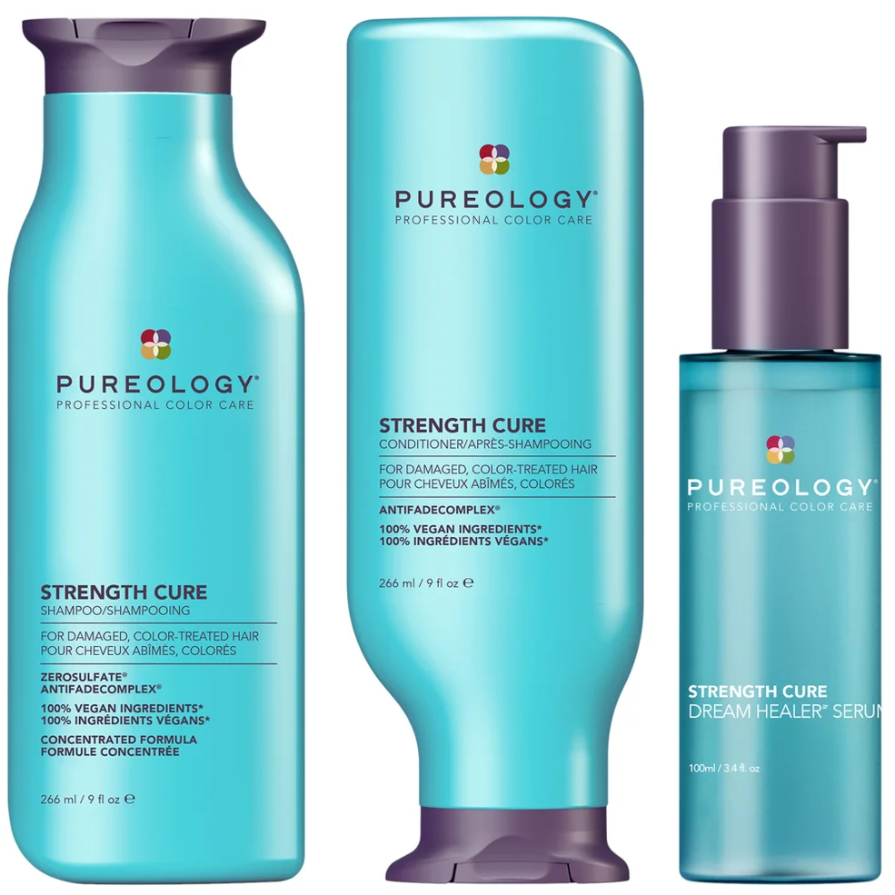Pureology Strength Cure Shampoo & Conditioner 266ml With Strength Cure Serum 100ml Afbeelding 1