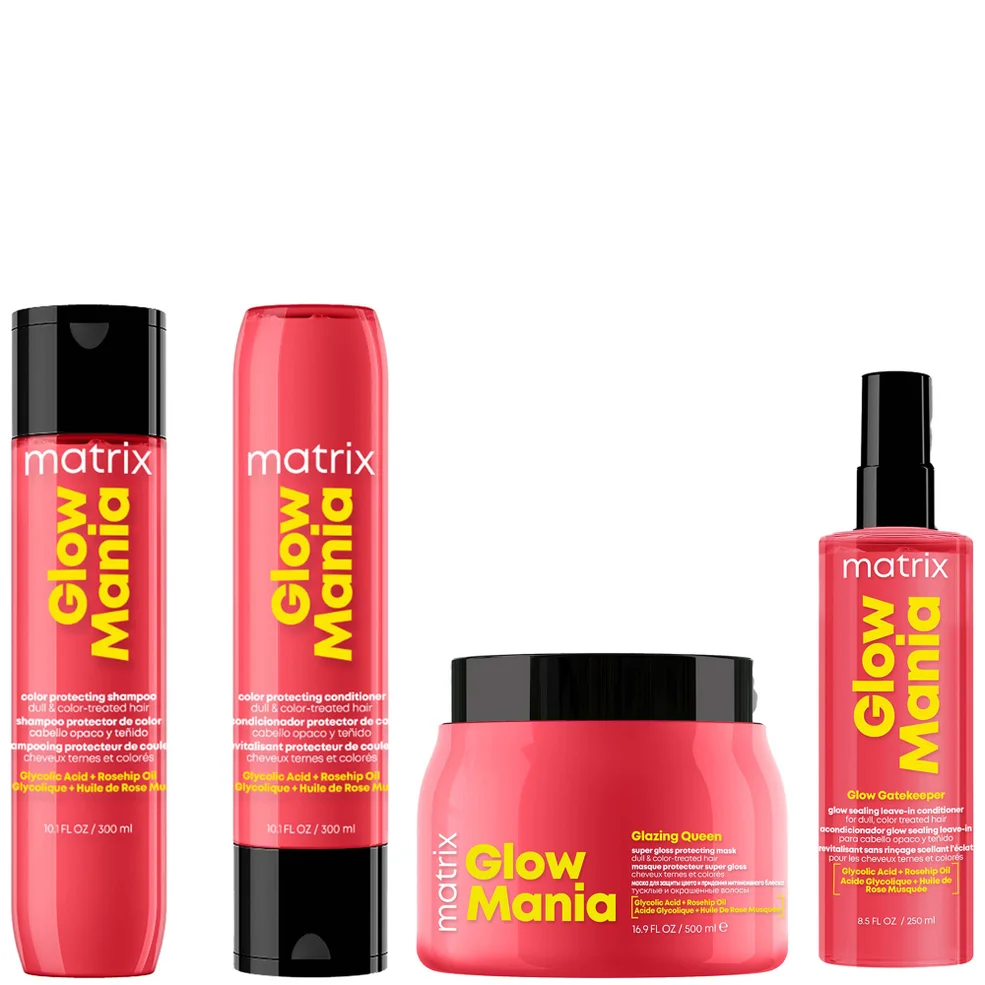 Glow Mania Colour Protecting Set including Shampoo, Conditioner, Leave-In Conditioner, and Mask Afbeelding 1