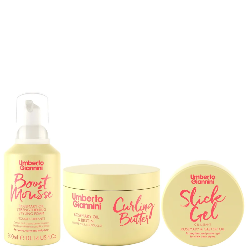 Umberto Giannini Strong Curls Style & Hold Trio Afbeelding 1