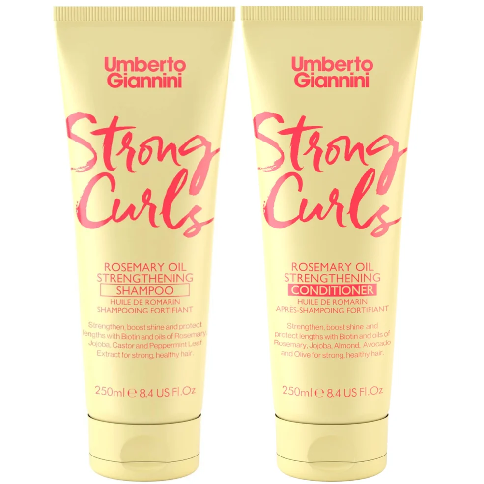 Umberto Giannini Strong Curls Strengthening Shampoo & Conditioner Duo Afbeelding 1