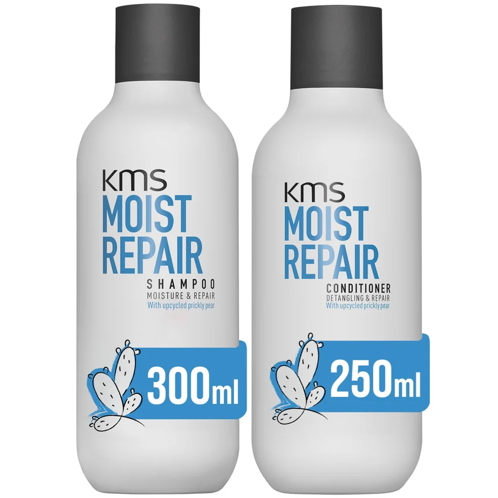 KMS Moist Repair Hair Rescue Shampoo and Conditioner Bundle for Dry and Damaged Hair Afbeelding 1
