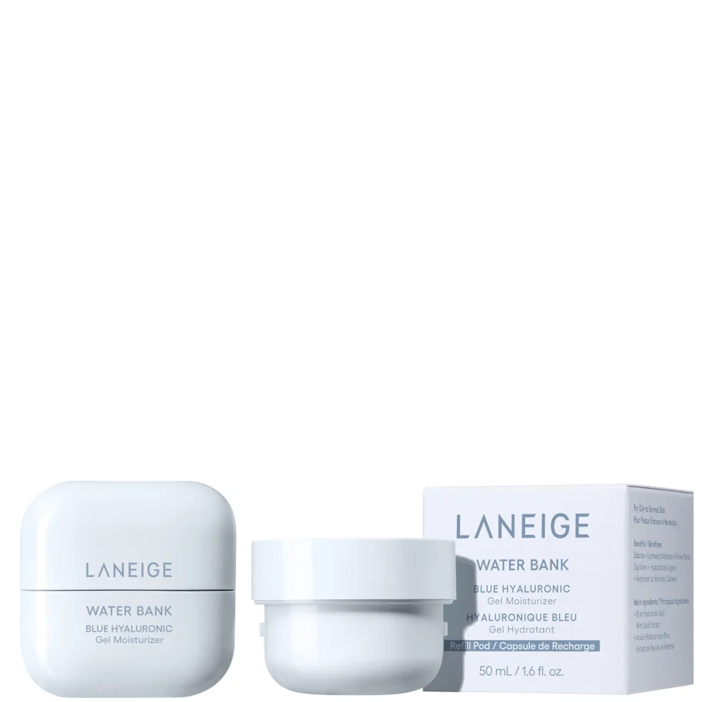 LANEIGE Water Bank Blue Hyaluronic Acid Gel Moisturiser 50ml + Refill 50ml Bundle Afbeelding 1