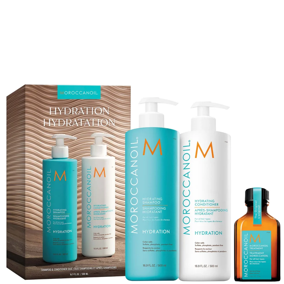 Moroccanoil Hydrating 500ml DUO + Treatment 25ml Afbeelding 1