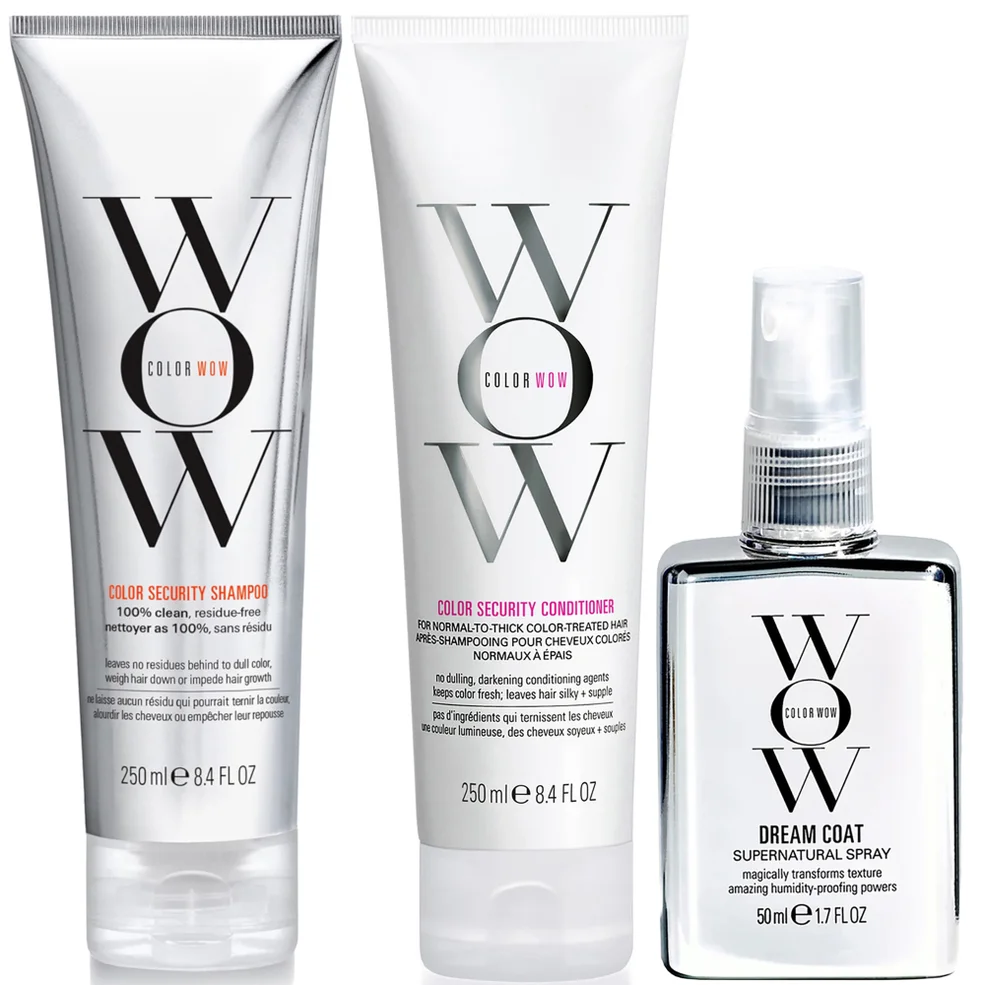Color Wow Dream Clean Normal to Thick and Travel Dream Coat Supernatural Spray Trio Afbeelding 1