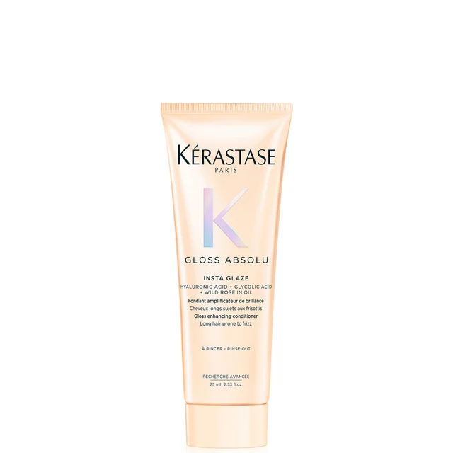 Kérastase Gloss Absolu Conditioner for All Hair Types with Glycolic Acid, Hyaluronic Acid & Wild Rose 75ml