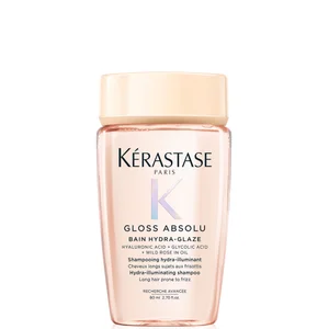 Kérastase Gloss Absolu Shampoo for All Hair Types with Glycolic Acid, Hyaluronic Acid & Wild Rose 80ml - Size 80ml