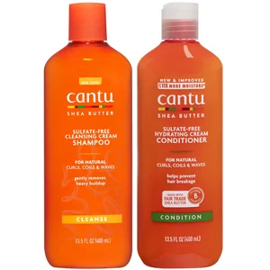 Cantu Shea Butter Cleansing Cream Shampoo & Hydrating Conditioner 400ml - undefined undefined