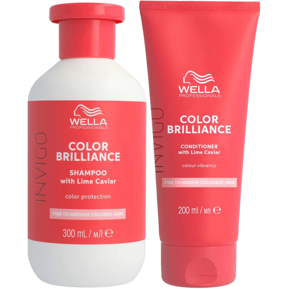 Wella Professionals Care Invigo Color Brilliance Colour Protection Shampoo & Conditioner for Fine Medium Hair 300ml Afbeelding 1