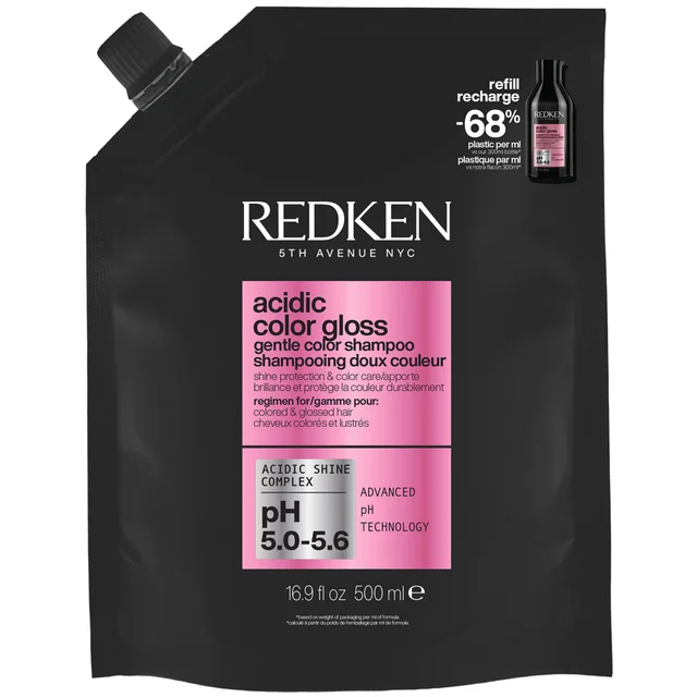 Redken Acidic Color Gloss Shampoo Refill Pouch 500ml