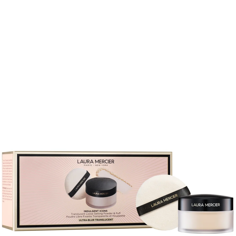 Laura Mercier -Indulgent Icons Ultra-Blur Translucent Loose Setting Powder + Puff - 20g Afbeelding 1