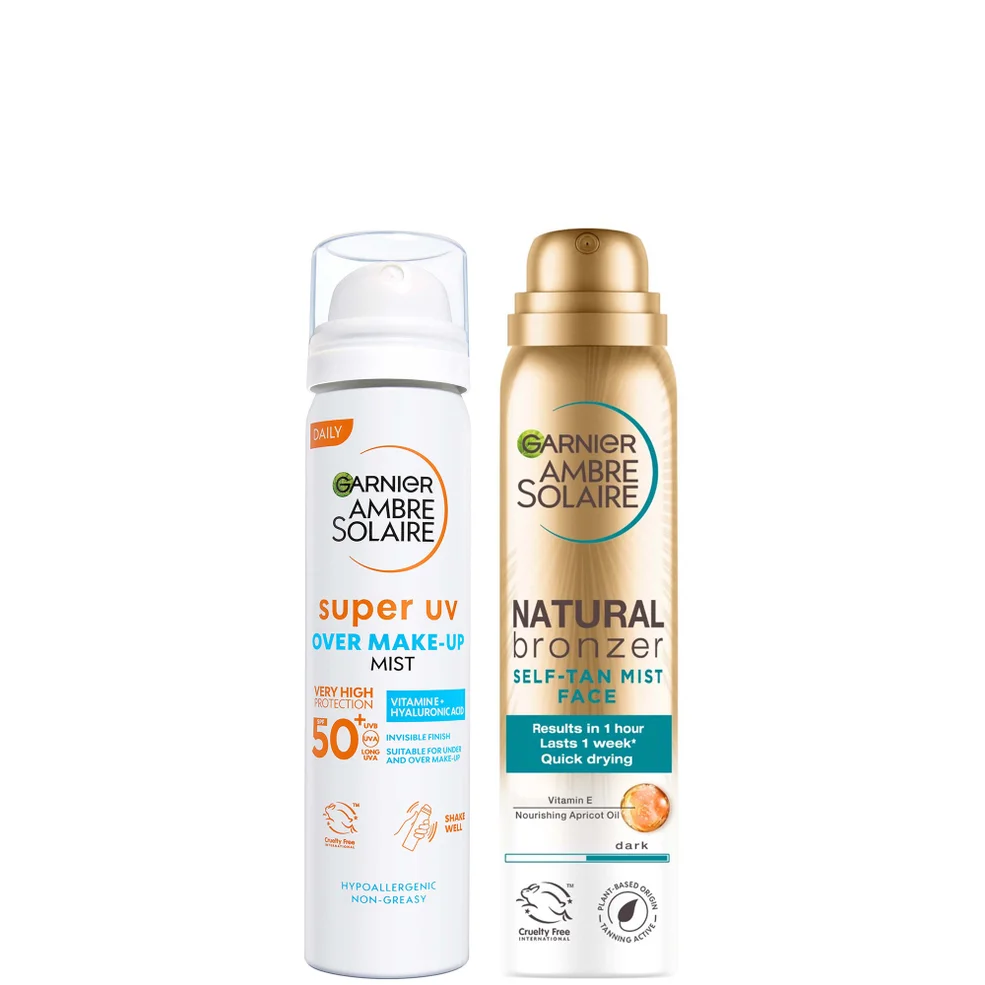 Garnier Ambre Solaire Face SPF50+ Mist and Self Tan Mist 75ml Afbeelding 1