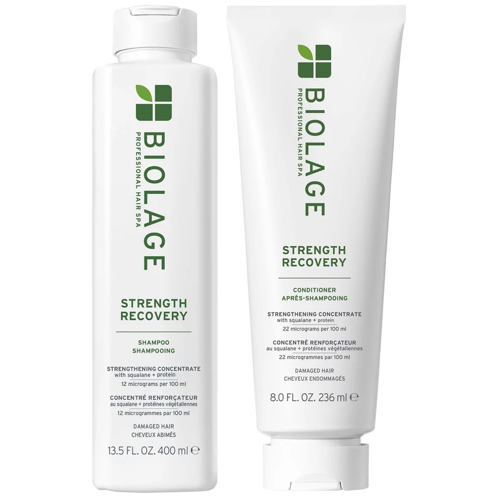 Biolage Strength Recovery Shampoo 400ml and Conditioner 236ml Duo Afbeelding 1