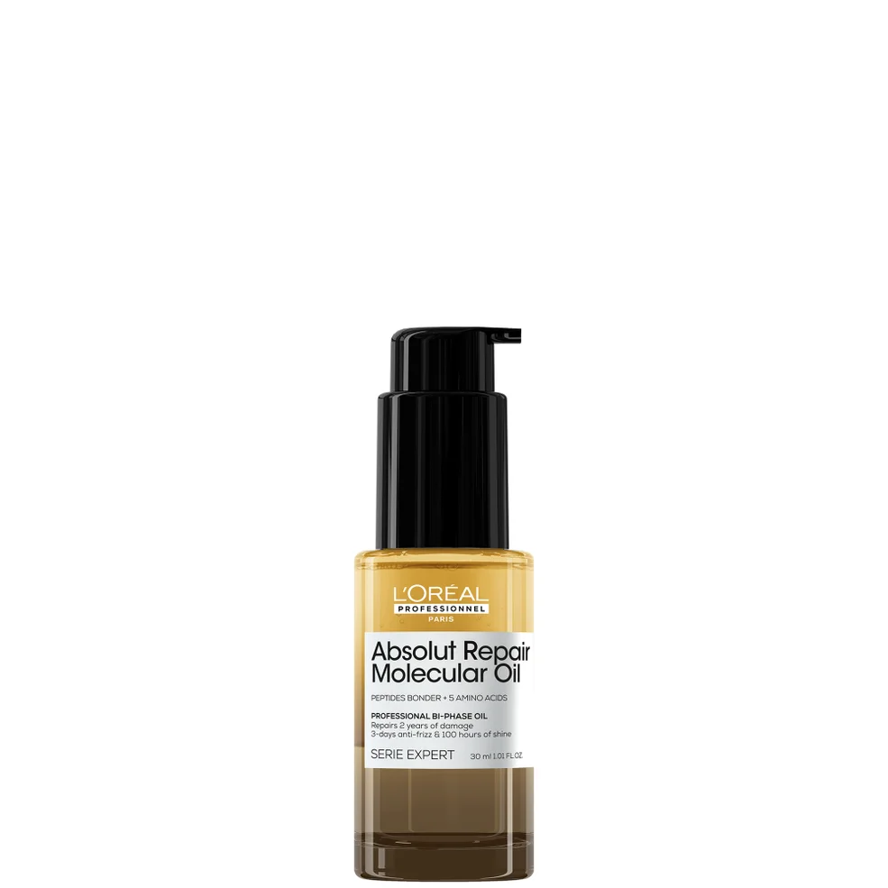 L'Oréal Professionnel Absolut Repair Molecular Bi-Phase Oil for Damaged Hair 30ml, High Shine & Molecular Repair Afbeelding 1