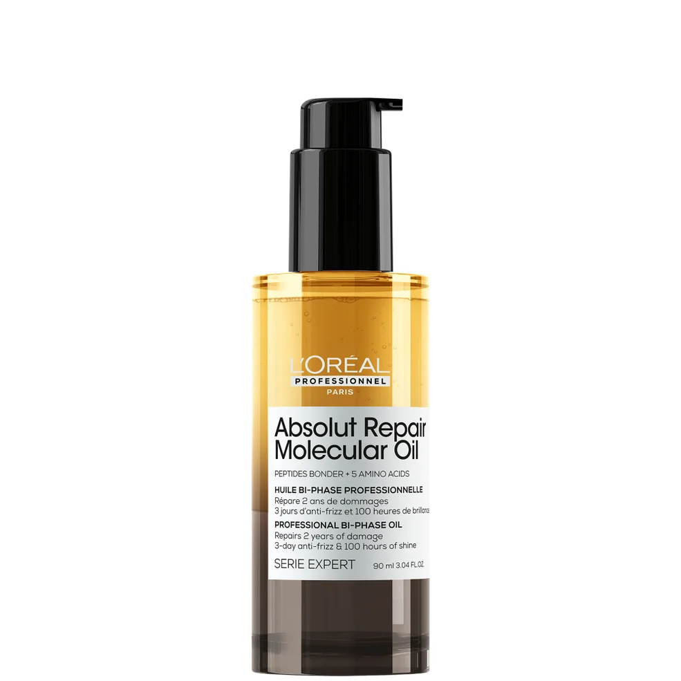 L'Oréal Professionnel Absolut Repair Molecular Bi-Phase Oil for Damaged Hair 90ml, 2x Benefit: High Shine & Repair Afbeelding 1