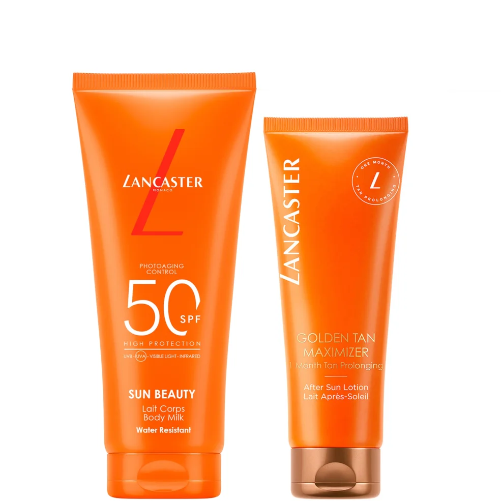 Lancaster Tan Maximiser & Beauty Body Milk SPF50 Duo Bundle Afbeelding 1