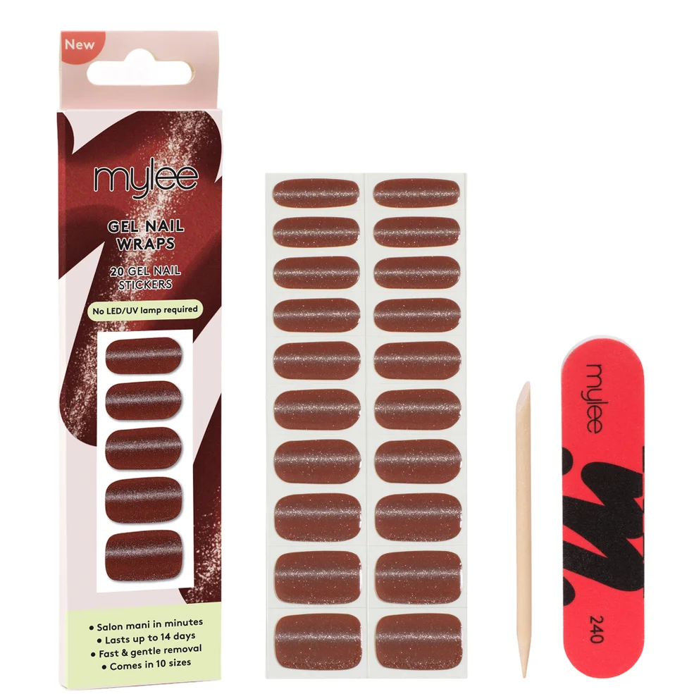 Mylee Gel Nail Wraps - Red Hot Gossip Afbeelding 1