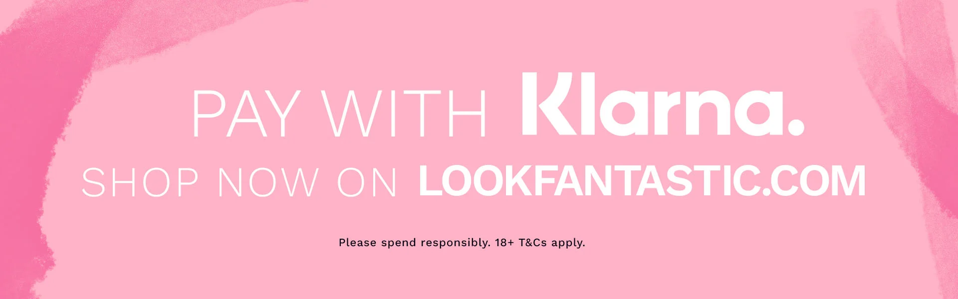 Klarna logo and messaging